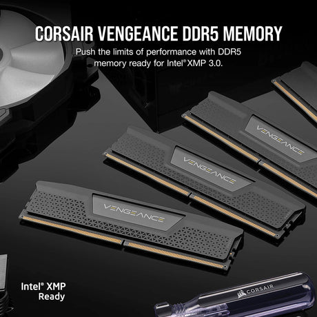 Corsair Vengeance 32 GB DDR5-6000 (2x 16 GB) RAM (schwarz, cmk32gx5m2b6000c38, xmp 3.0)