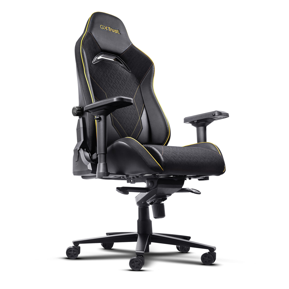 Trust GXT 721 Ruya Pro Premium bequemer Gaming-Stuhl (Schwarz Gelb)