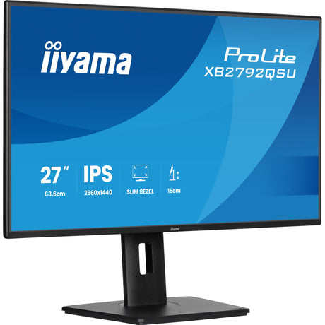 Iiyama Prolite xb2792qsu-b1 27 Monitor (schwarz, HDMI, Display Port, 2x USB-A, USB-B, 120 Hz)