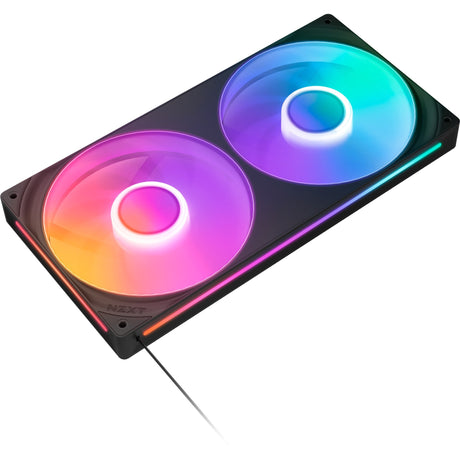 Nzxt f280 RGB Core Gehäuselüfter (schwarz, 2 Stück, 280 x 140 x 26 mm)