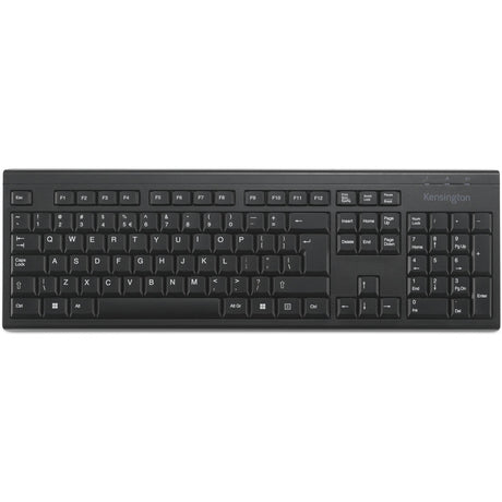 Kensington KB150 EQ kabellose Tastatur (schwarz, US-Layout (QWERTY), Membran, 100 %)