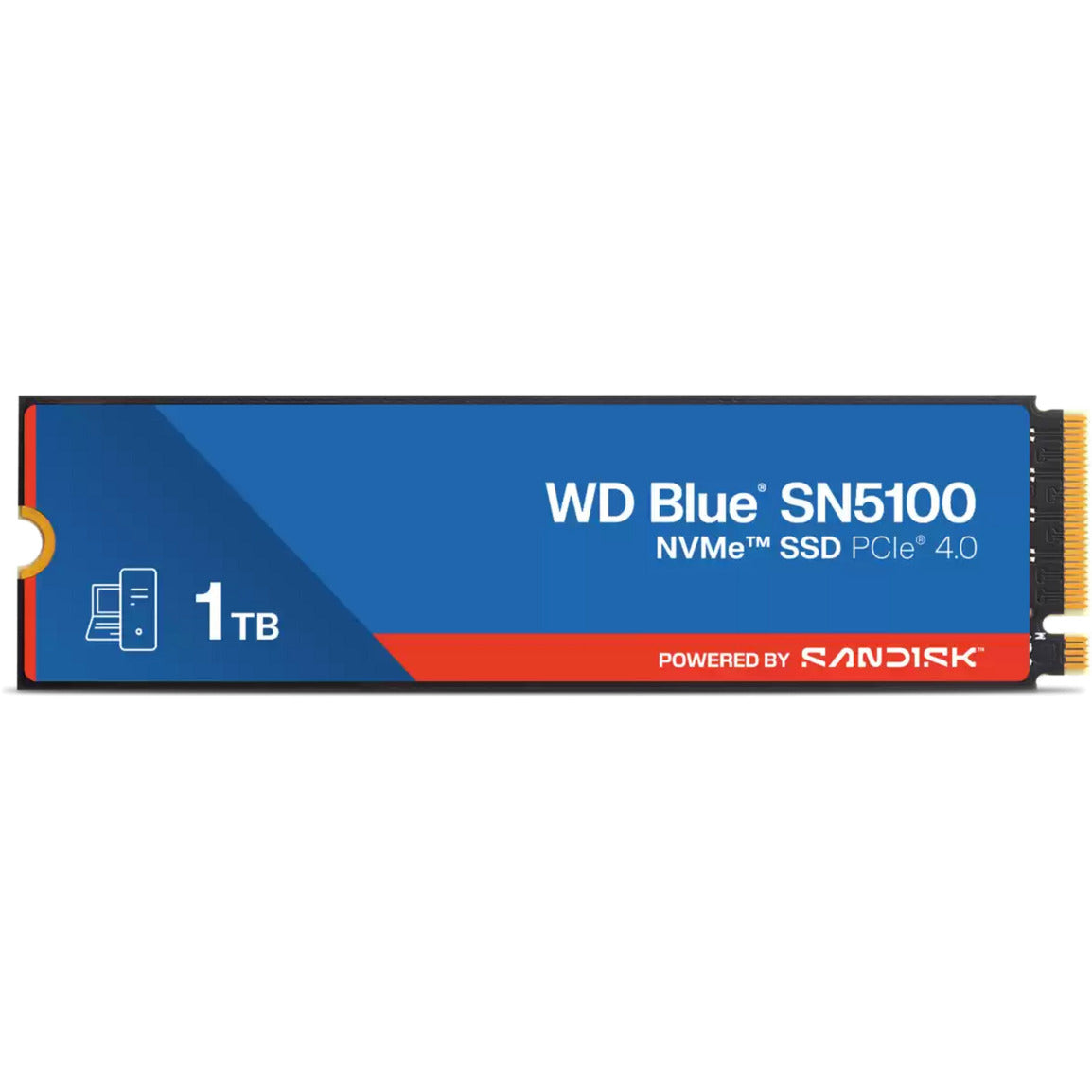 Sandisk Blue SN5100 NVME, 1 TB SSD (Blau, WDS100T5B0E, M.2 2280, PCIe Gen4)