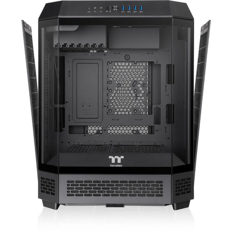 Thermaltake The Tower 600 Midi-Tower-Gehäuse (schwarz | 4x USB-A | 1x USB-C | gehärtetes Glas)