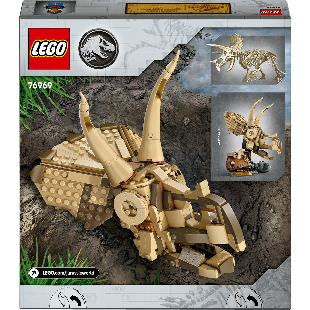 Lego Jurassic World 76969 Dinosaurierfossilien: Triceratops-Schädel