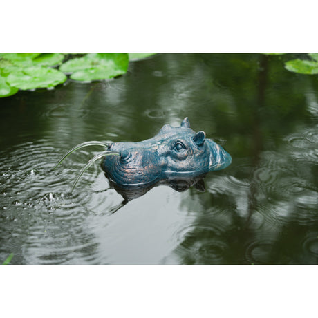 Ubbink schwimmende Sprühfigur, Nilpferdkopf, Wasserspiel