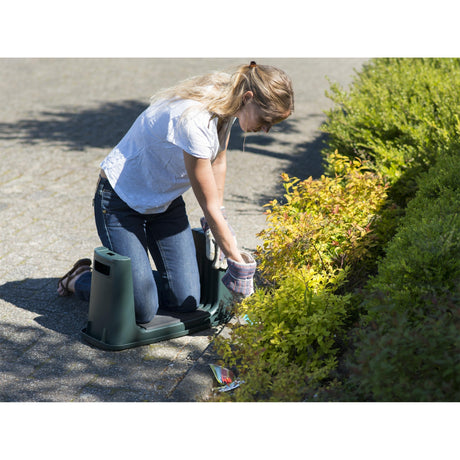 Nature Gartenhocker 2-in-1 Stuhl (grün)