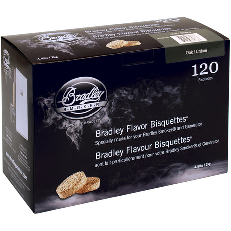 Bradley Eichenholzbriketts Räucherholz (120 Stück)