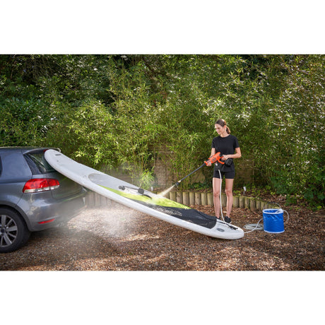 Black+Decker bcpc18d1-qw 18-V-Hochdruckreiniger (orange schwarz, 18-V-2,0-Ah-Akku und Ladegerät im Lieferumfang enthalten)
