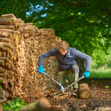 Gardena Amboss-Gartenschere Energycut Pro L, mit Ambossschliff (grautürkis, 75cm, für trockenes Holz)