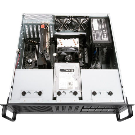 Silverstone RM41-506 Rackgehäuse (schwarz | 2x USB-A 3.2 (5 Gbit s))