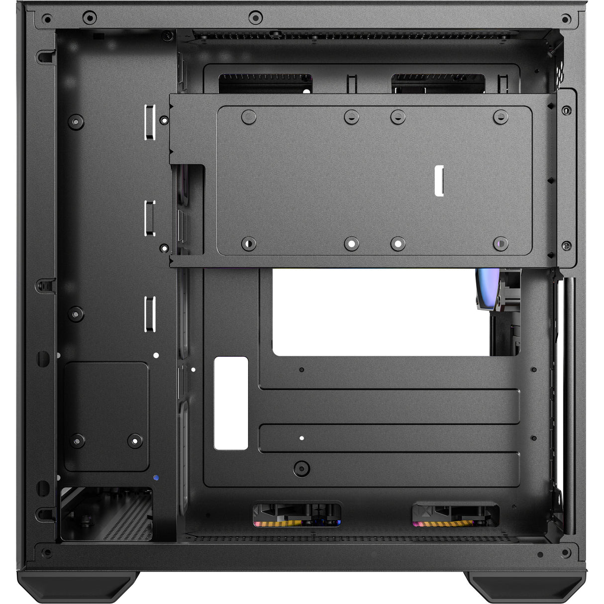 Antec cx60m argb Mini-Tower-Gehäuse (schwarz | 3x USB-A | RGB | gehärtetes Glas)
