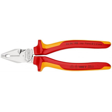Knipex Kraft-Kombizange verchromt 180 mm - 0206180