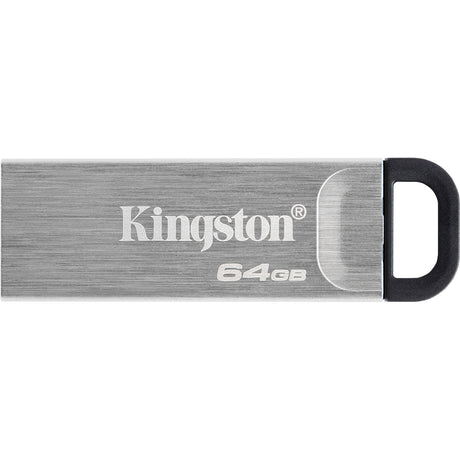 Kingston DTKN 64 GB Data Traveler Kyson, 64 GB, USB 3.2, 200 60 MB s, ohne Kappe, Silber
