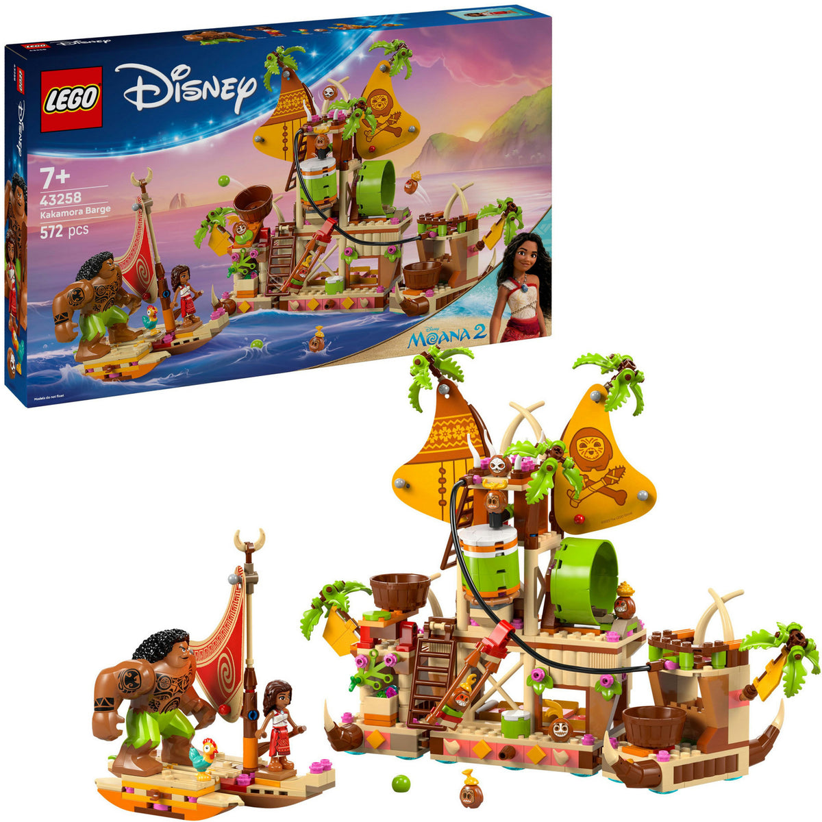 Lego Disney Vaiana 2 Kakamora-Boot - 43258