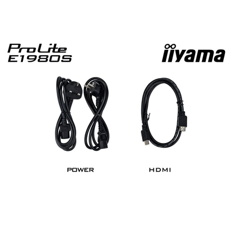 Iiyama Prolite E1980s-B1 19 Monitor (schwarz, HDMI, Display-Port)
