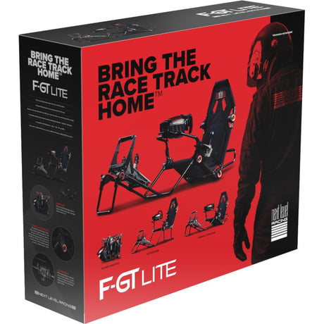Next Level Racing F-GT Lite faltbarer Rennsimulator (Schwarz Rot)