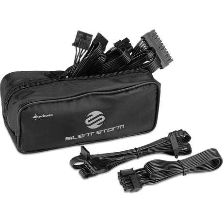 Sharkoon Silentstorm SFX 500 Gold modulares 500-Watt-Netzteil (schwarz, 2x PCIe)