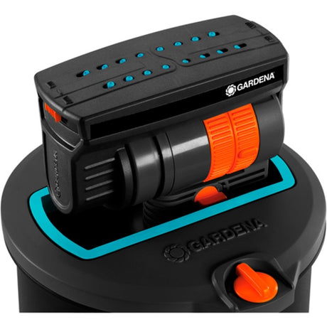 Gardena Versenk-Viereckregner OS 140 Sprinkler (schwarz orange, 8223-20)