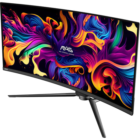 MSI Mag 341CQP QD-OLED 34 gebogener Ultrawide-Gaming-Monitor (schwarz, 2x HDMI, Display-Port, 2x USB-A, USB-B, USB-C, 175 Hz)