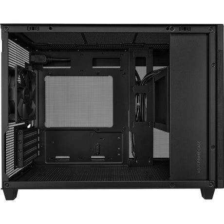 Asus Prime Ap201 Mini-Tower-Gehäuse (schwarz | 2x USB-A | 1x USB-C | gehärtetes Glas)