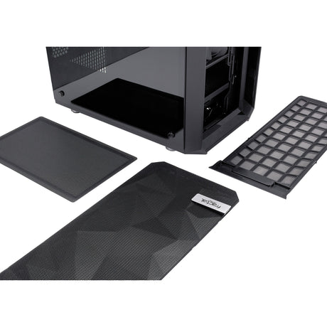 Fraktales Design meshify c dunkle getemperte Glas