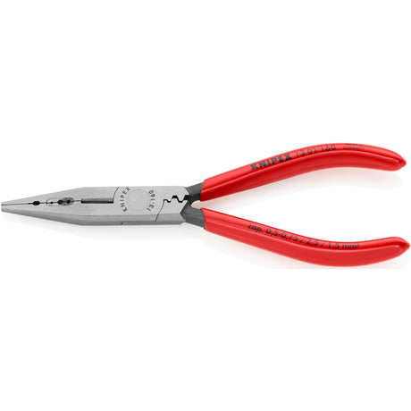 Knipex Verkabelungszange schwarz atramentiert mit Kunststoffummantelung 160 mm - 1301160