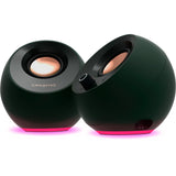 Creative Pebble Pro PC-Lautsprecher (schwarz, AUX, USB-A, USB-C, Bluetooth 5.3, RGB)