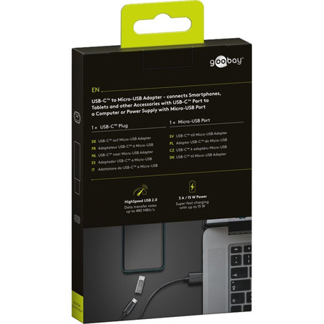Goobay USB-C auf Micro-USB-Adapter (grau)