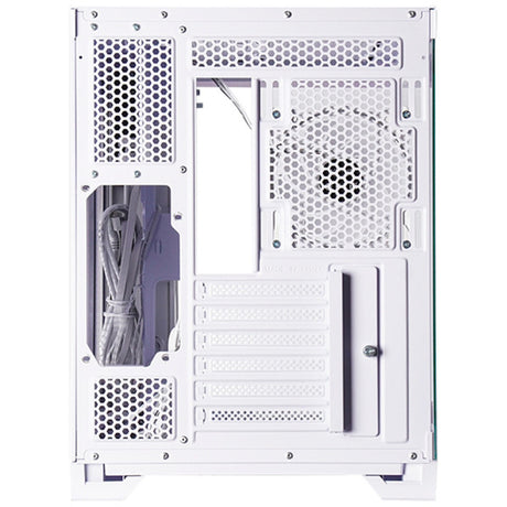 Chieftec Visio Midi Tower Gehäuse (weiß | 2x USB-A | 1x USB-C | RGB | gehärtetes Glas)