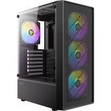Antec Ax26 RGB Elite Midi-Tower-Gehäuse (schwarz | 3x USB-A | gehärtetes Glas)