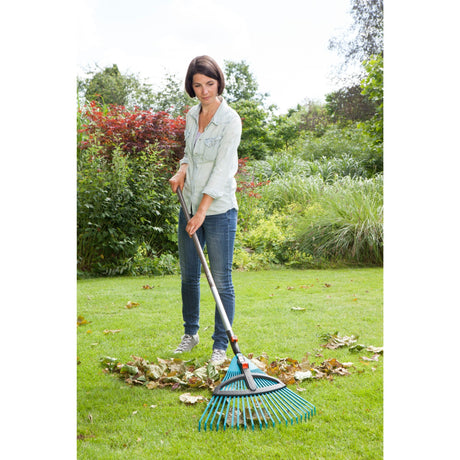 Gardena combisystem Kunststoff verstellbarer Laubbesen (türkis, 3099-20)