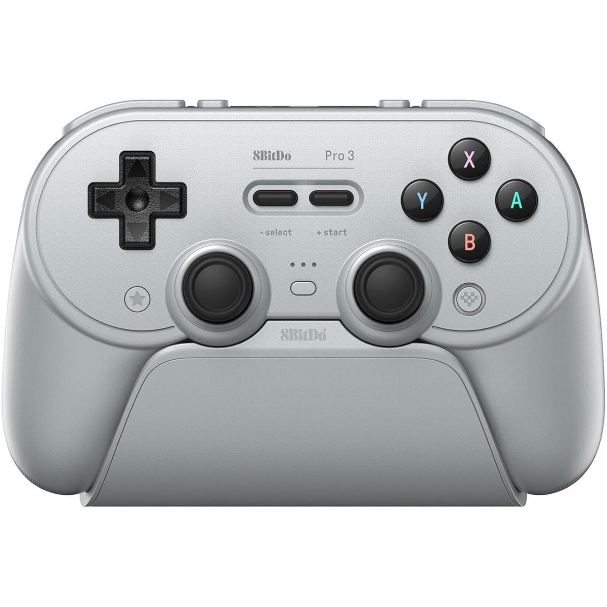8bitdo pro 3 Bluetooth-Gamepad (grau schwarz, Switch 1 2, PC, Android, 2,4 GHz Bluetooth USB)