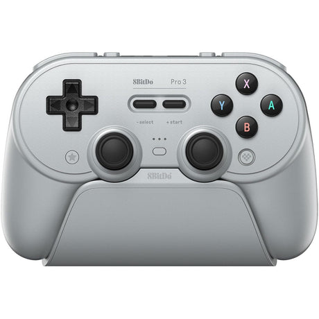 8bitdo pro 3 Bluetooth-Gamepad (grau schwarz, Switch 1 2, PC, Android, 2,4 GHz Bluetooth USB)