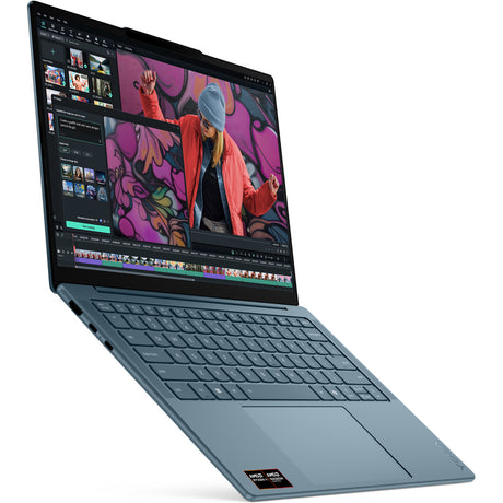 Lenovo yoga slim 7 14akp10 (83jy008mmh) 14 copilot+ laptop (blauwgroen | ryzen ai 5 340 | radeon 840m | 16 gb | 512 gb ssd)
