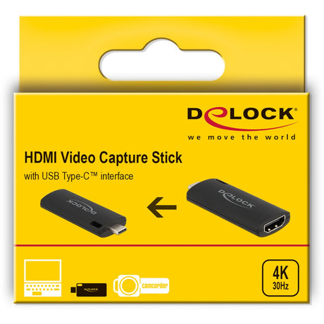 Delock HDMI Video Capture Stick USB-C Adapter (schwarz)