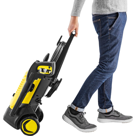 Kärcher K 5 WCM Premium Hochdruckreiniger (Gelb Schwarz, mit Dreckfräser und Schlauchtrommel)