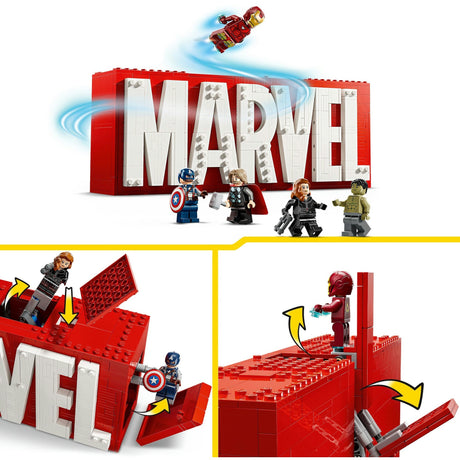Lego Superhelden 76313 Marvel-Logo und Minifiguren