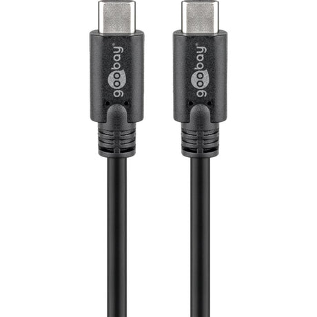 Goobay Sync Charge Super Speed USB-C Kabel (schwarz, 3 Meter)
