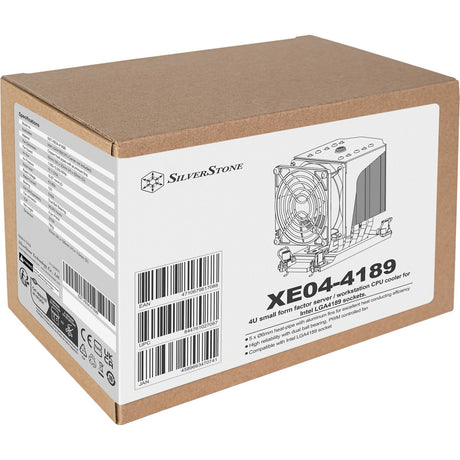 Silverstone xe04-4189 CPU-Kühler (Silber, 4-Pin-PWM)
