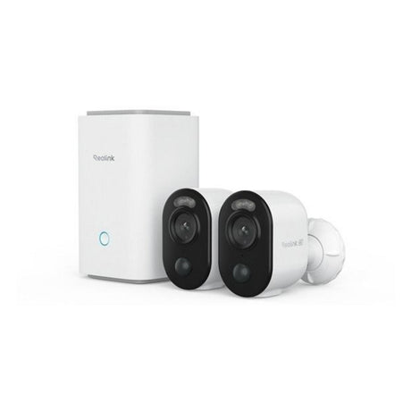 Reolink Home Hub1 mit 2x B350 und 1x Solarpanel 2 USB-C-Überwachungskamera (weiß)