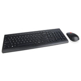 Lenovo 510 wireless combo keyboard mouse desktopset (zwart, us lay-out (qwerty), 100%, 1200 dpi)