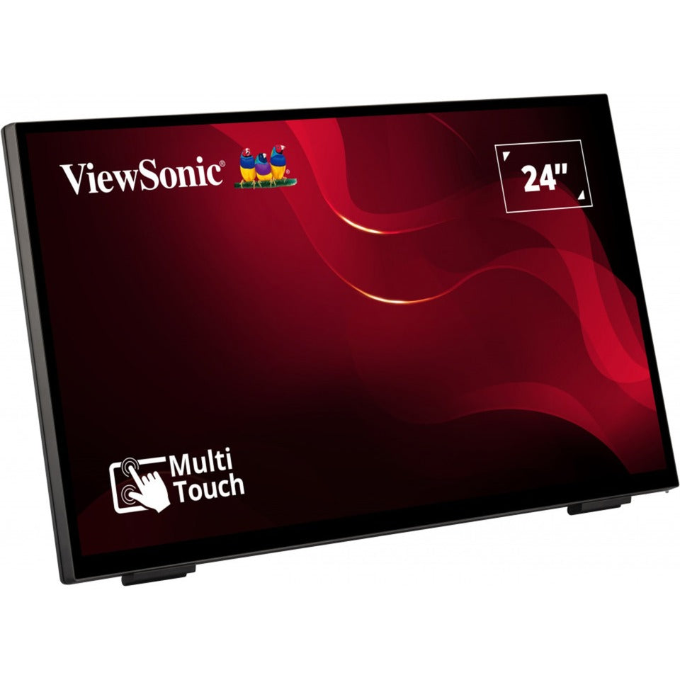 Viewsonic rahmenloser Touch-Monitor mit 10-Punkt-PCAP 24 (Schwarz, HDMI, DisplayPort, VGA)