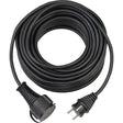 Brennerstuhl Qualitäts-Verlängerungskabel 10m (IP44, Outdoor-Kabel) schwarz
