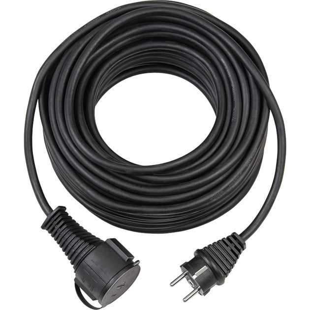 Brennerstuhl Qualitäts-Verlängerungskabel 10m (IP44, Outdoor-Kabel) schwarz