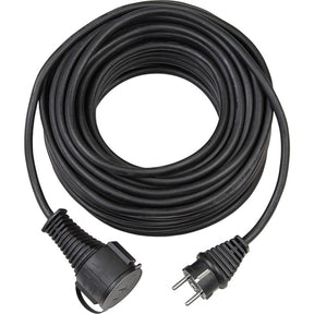 Brennerstuhl Qualitäts-Verlängerungskabel 10m (IP44, Outdoor-Kabel) schwarz