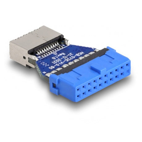Delock USB 3.2 Gen 1 Adapter Pin Header Buchse auf Internal Key A Buchse (blau)