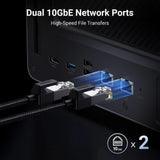 Ugreen nasync dxp6800 pro (grijs, 2x 10gbe, hdmi, thunderbolt 4 (40gb s))