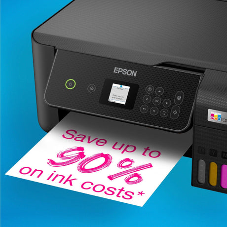 Epson Ecotank et-2871 A4-Multifunktions-Wi-Fi-Drucker mit Tintentank, All-in-One-Tintenstrahldrucker (Schwarz, Scannen, Kopieren, Wi-Fi, inklusive bis zu 3 Jahre Tinte)