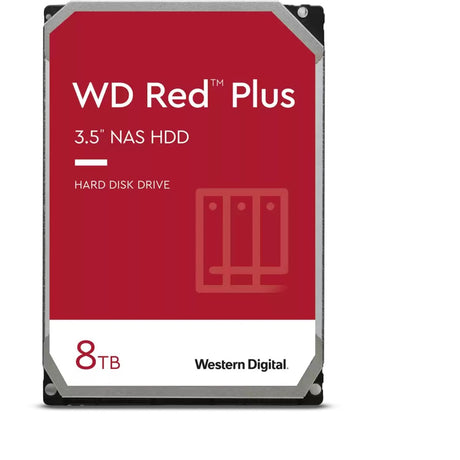 Western Digital wd80efpx red plus hdd, 8 TB, 3,5, SATA3, 5400 U/min, 256 MB, 150 MB s