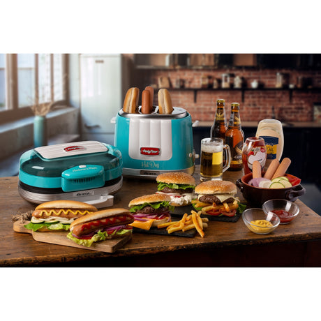 Ariete Party Time Hamburger Maker 0205 01 elektrische Grillplatte (hellblau weiß)